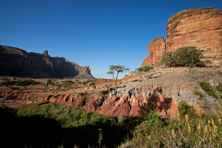 92   View on the gheralta mountains, home of many rock hewn orthodox churches   Ethiopia 